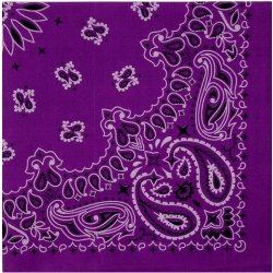 Bandana šátek II B1846 Blingstar fialová grape