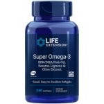 Life Extension Super Omega-3 EPA/DHA Fish Oil, Sesame Lignans & Olive Extract 240 kapslí – Hledejceny.cz