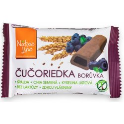 Nature Line Čučoriedka celozrnné sušenky s borůvkovou náplní 50 g