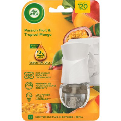 Air Wick Elektrický osvěžovač vzduchu strojek a náplň Maracuja a tropické mango 19 ml – Sleviste.cz