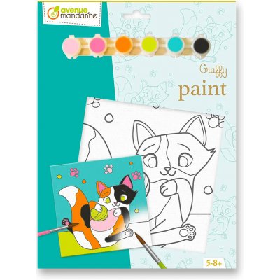 Avenue Mandarine Kreativní sada Graffy Paint kočka – Hledejceny.cz