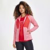 Dámská sportovní bunda Craft ADV Essence Jersey Hood W růžová/červená