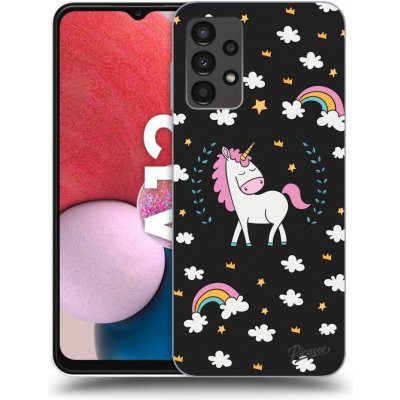 Pouzdro Picasee silikonové Samsung Galaxy A13 A135 4G - Unicorn star heaven černé – Sleviste.cz