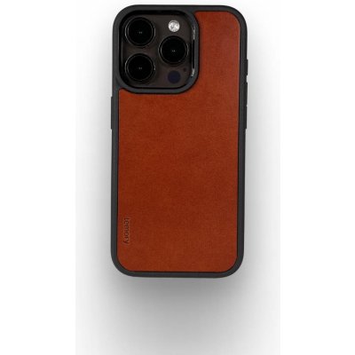 Lemory iPhone 15 Pro kožený kryt hnědé