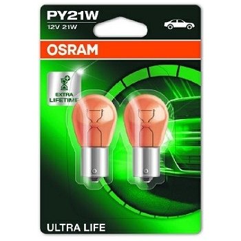 Osram Ultra Life 7507ULT-02B PY21W BAU15s 12V 21W 2 ks