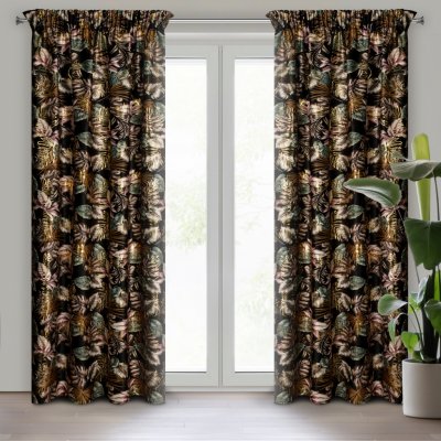EUROFIRANY ZATEMŇOVACÍ ZÁVĚS NA PÁSCE MAROKO 140X270 CM VZOROVANÁ – Sleviste.cz