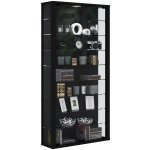 Vitrína VCM Vitrosa maxi s LED osvětlením, černá – Zboží Dáma