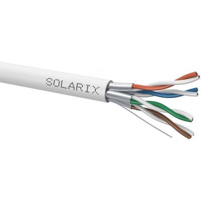 Solarix SXKD-6A-STP-LSOH-1m STP, Cat6A, drát, LSOH (SXKD-6A-STP-LSOH), metráž, 1m – Zboží Živě