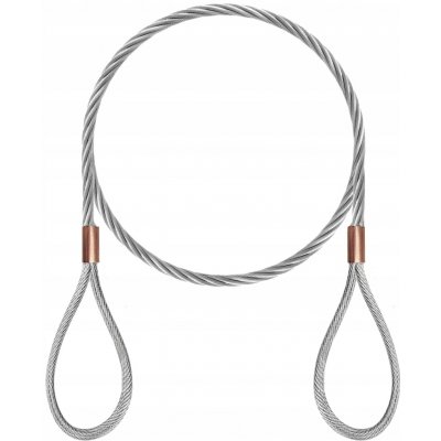 Nerezové lanko s oky 6mm 250cm (2,5m) – Hledejceny.cz