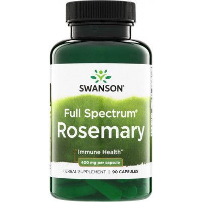 Swanson Rozmarýn Lékařský Rosemary 400 mg 90 kapslí – Hledejceny.cz