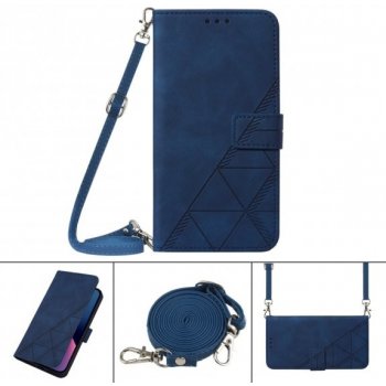 Pouzdro AppleKing flipové s popruhem ve stylu crossbody iPhone 7 Plus / 8 Plus - modré