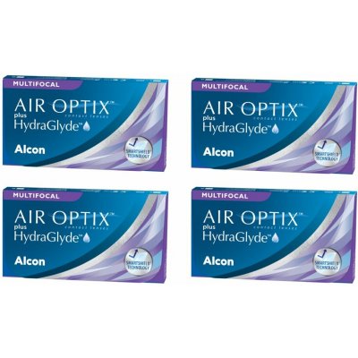 Alcon Air Optix Plus Hydraglyde Multifocal 6 čoček balení 3+1 zdarma – Hledejceny.cz