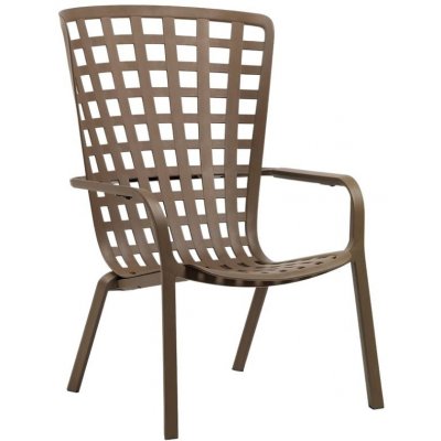 NARDI Folio Hnědé plastové zahradní křeslo – Sleviste.cz