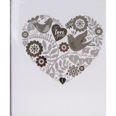 Fandy Fotoalbum samolepící BSS-20W Lace 1 stříbrné – Zboží Živě