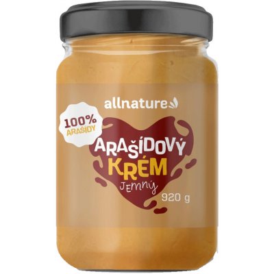 Allnature Arašídový krém Jemná 920 g – Zboží Mobilmania