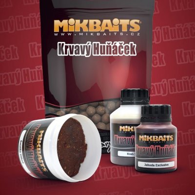 Mikbaits boilies Krvavý Huňáček Švestka Oliheň 1kg 20mm