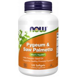 Now Foods Pygeum a Saw Palmetto 120 kapslí