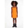 Calvin Klein Jeans dívčí šaty mini oranžová