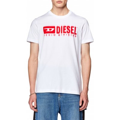 Diesel tričko T-DIEGOR-L6 T-SHIRT bílá – Zboží Mobilmania