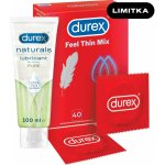 Durex SEX Feel Thin MIX 40 ks + gel 100 ml – Hledejceny.cz
