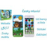 Teddies Naučný mobilní telefon s krytem Moudrá sova plast na baterie – Zboží Mobilmania