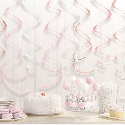 Amscan Závěsné spirály rosegold blush – Hledejceny.cz