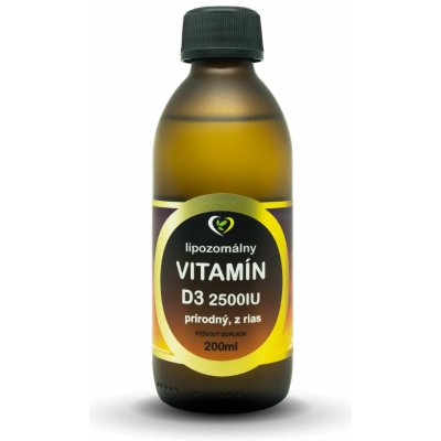 Zdravý Svet Liposomální Vitamín D3 2500UI z řas 200 ml – Hledejceny.cz