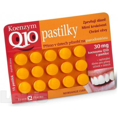 Rosen Koenzym Q10 30 mg 15 pastilek – Sleviste.cz