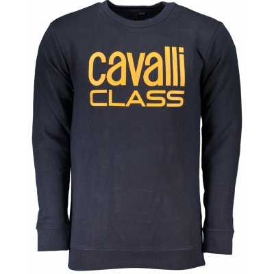 CAVALLI CLASS MEN BLUE ZIPLESS SWEATSHIRT