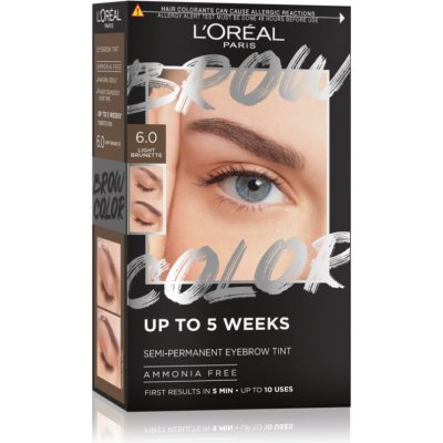 L'Oréal Paris Brow Color Semi-Permanent Eyebrow Tint 6.0 Light Brunette 1 ml – Sleviste.cz