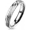 Prsteny Šperky4U dámský ocelový snubní prsten OPR1832