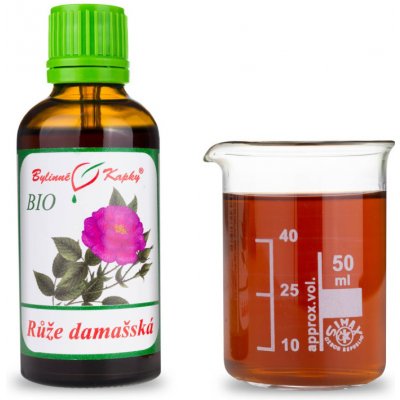 Bylinné kapky BIORůže damašská BIO tinktura 50 ml – Hledejceny.cz