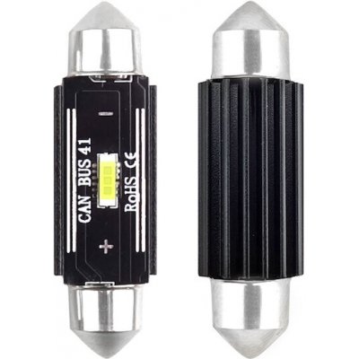 AMIO **LED CANBUS 1860 1SMD UltraBright Festoon C5W C10W C3W 41mm White 12V/24V – Hledejceny.cz