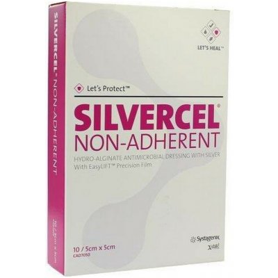 Silvercel Hydroalginate Krytí 5 x 5cm 10 ks – Zbozi.Blesk.cz