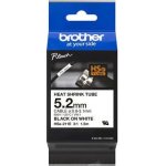 Brother HSE-211E, bužírka bílá / černá 5,2 mm – Zboží Dáma