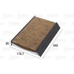 Filtr, vzduch v interiéru VALEO 701006