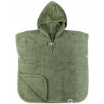 Kikko BIO bavlněné froté pončo Organic Granite Green – Zboží Dáma