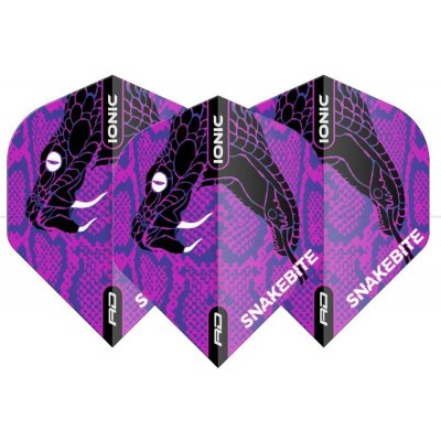 RedDragon Hardcore Peter Wright Coiled Snake fialové extra tlusté – Zboží Dáma