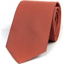Hedva český brokát kravata ČH 8 cm UNI žakar oranžová