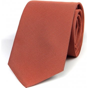Hedva český brokát kravata ČH 8 cm UNI žakar oranžová