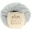 Příze Alize Merino Royal 762 světle šedá