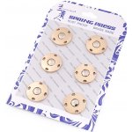 Designové patentky / druky Ø20 mm Varianta: 3 zlatá mat, Balení: 6 pár – Zboží Dáma