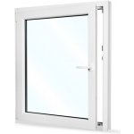 SkladOken.cz Okno jednokřídlé 95x110 cm bílé otevíravé i sklopné LEVÉ – Zboží Mobilmania