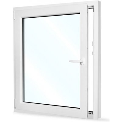SkladOken.cz Okno jednokřídlé 95x110 cm bílé otevíravé i sklopné LEVÉ – Zboží Mobilmania
