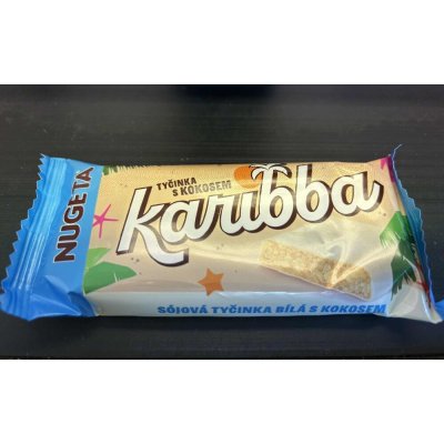 Chocoland Karibba Sójová tyčinka s kokosem v bílé polevě 80 g – Zboží Mobilmania