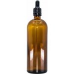 Bewit Lahvička skleněná hnědá lesklá bílá pipeta 200 ml – Sleviste.cz