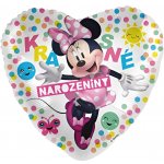 Premioloon Balonek fóliový Minnie Mouse Krásné narozeniny, 43 cm – Zboží Dáma