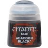 Příslušenství ke společenským hrám GW Citadel Base: Abaddon Black 12ml