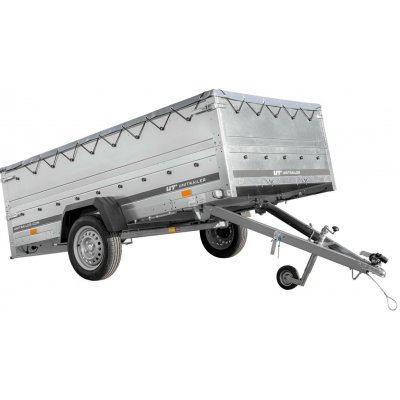 UNITRAILER GARDEN 265 KIPP s bočnicemi BIS, rámem H-0 a šedou plachtou – Zboží Mobilmania