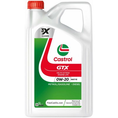 Castrol GTX RN17 FE 0W-20 5 l – Hledejceny.cz